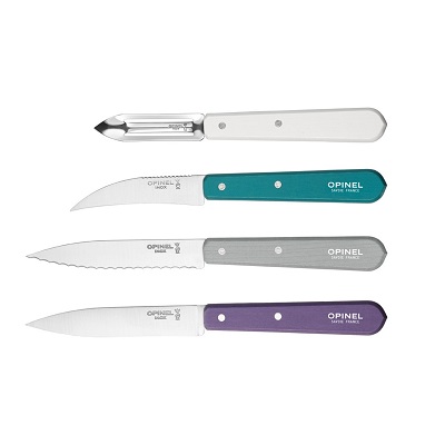 Opinel Les Essentials Small Kitchen 4 Piece Knife Set - Paring