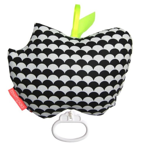 Apple musical cot toy – Kay black – Mellipou